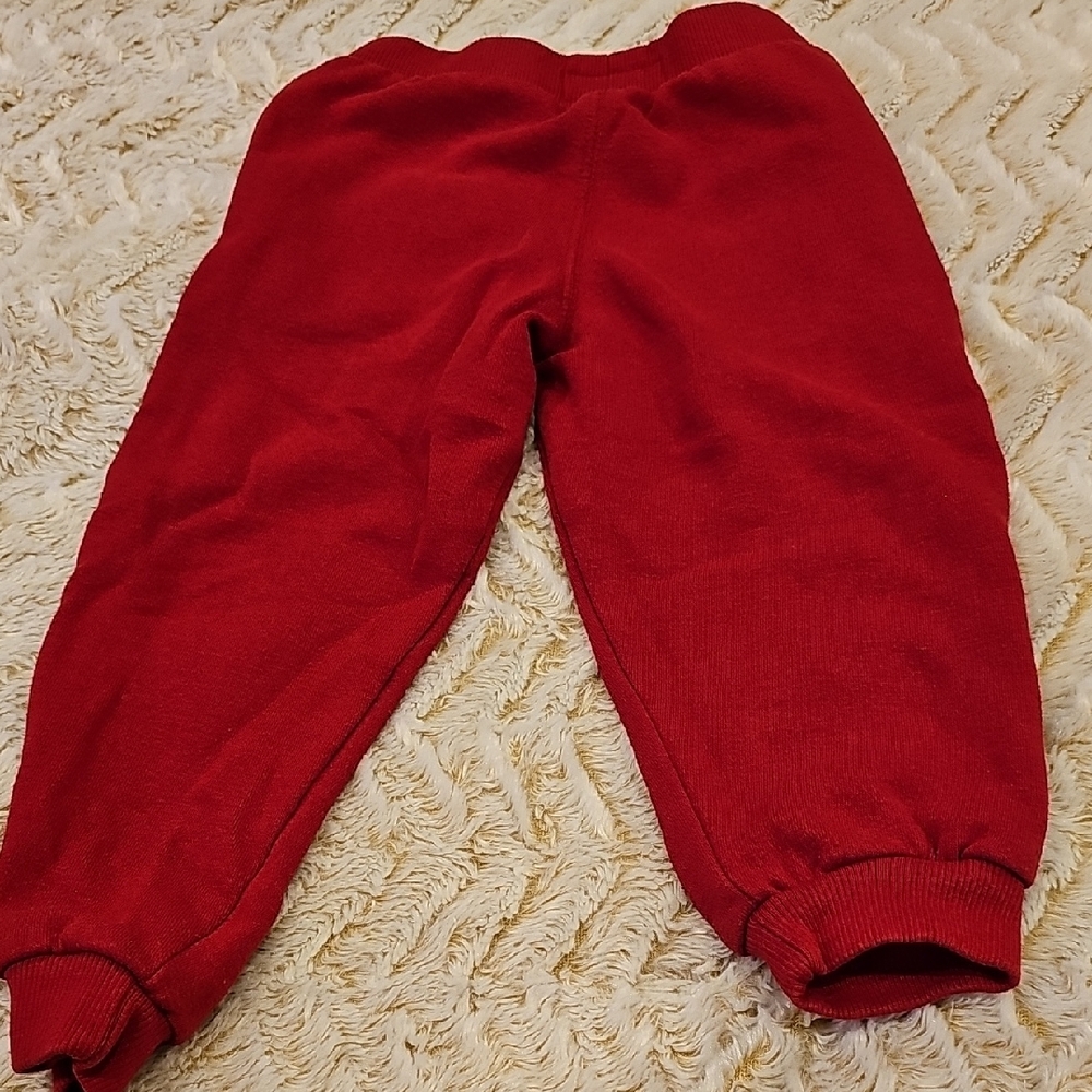 True Religion Kids Red Joggers with Gold Logo - Picture 5 of 5